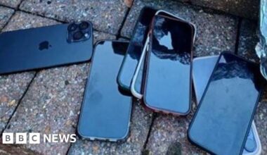 Stolen phones seized after helicopter chase