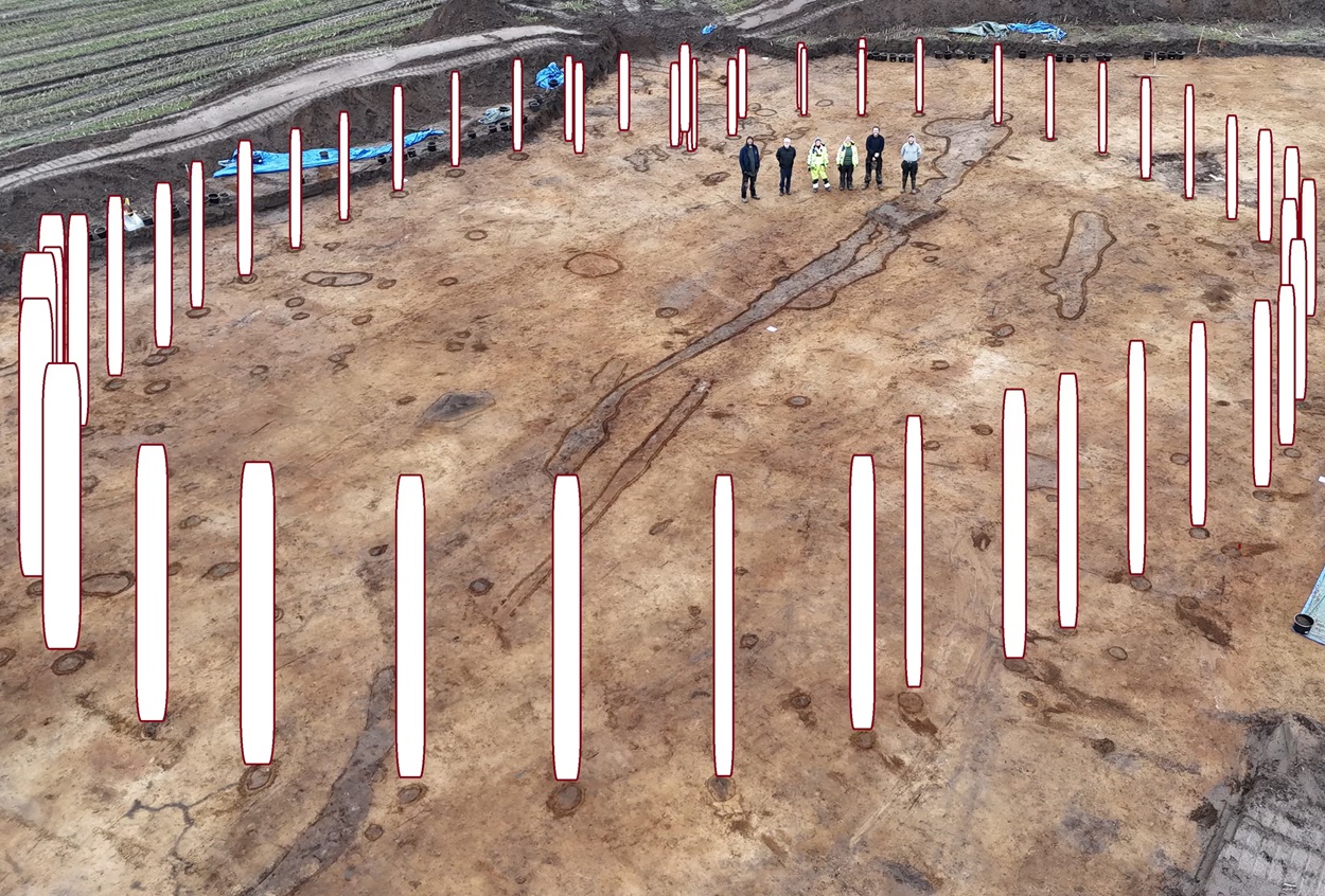 Neolithic monument resembling Woodhenge uncovered in Denmark