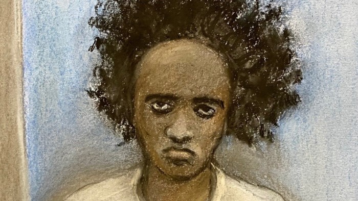 Court artist sketch of Axel Rudakubana