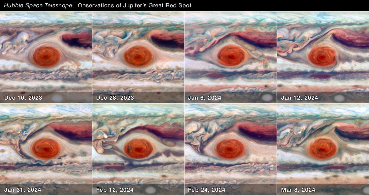 New Images From The Hubble Space Telescope Reveal Unexpected Behavior From Jupiter’s Giant Red Spot » TwistedSifter