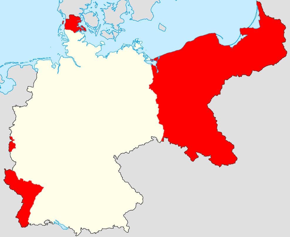 Why did Germany give all these territories up? Are they stupid??
