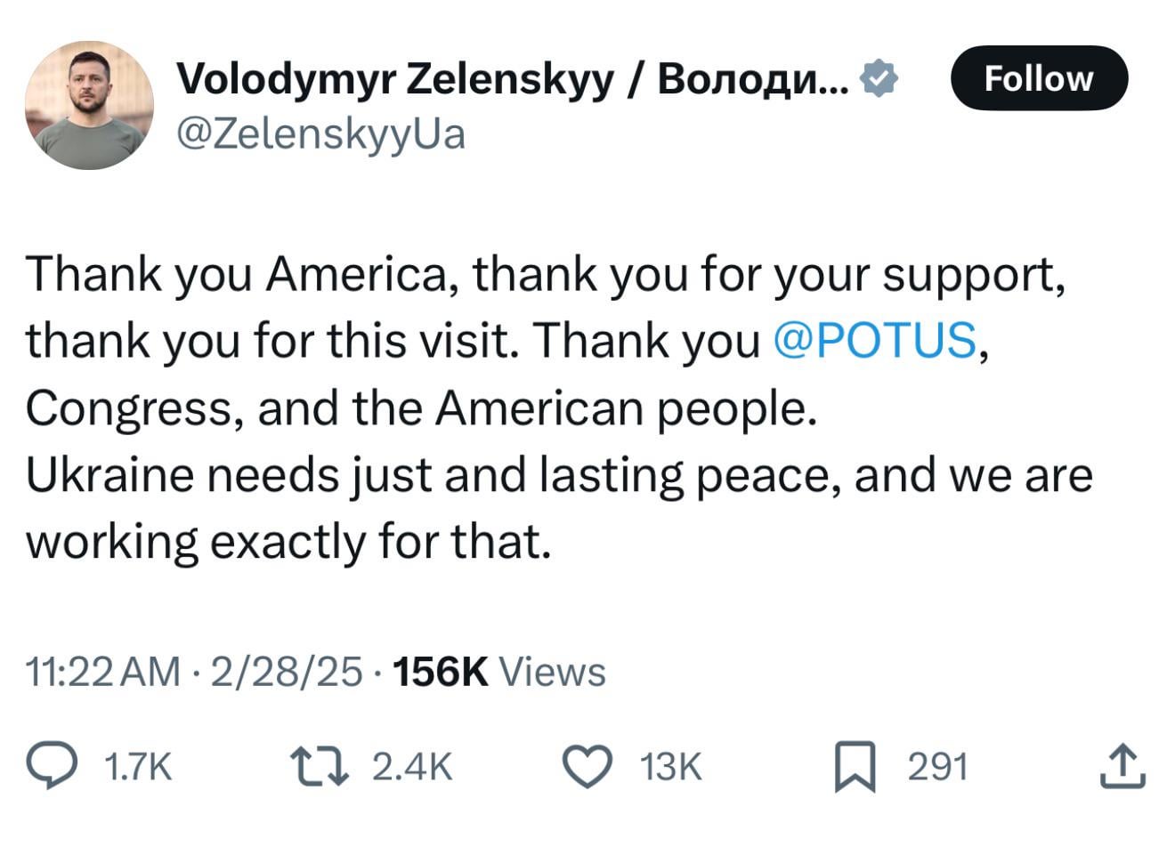 Zelenskyy with a Statement:
