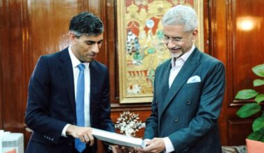 EAM Jaishankar meets former UK PM Sunak, deputy foreign minster of Italy in Delhi