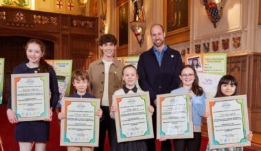 Prince William hosts Blue Peter Earthshot winners at Windsor