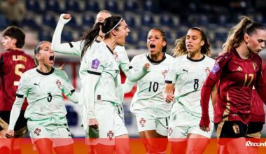 Bélgica-Portugal, 0-1: frieza lusitana vale liderança - Seleção Feminina