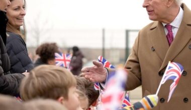 King Charles gave the Prime Minister and Deputy Prime Minister a guided tour of his environmentally friendly, sustainable housing project in Cornwall