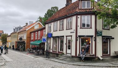 Bakklandet Disctrict, Trondheim, Norway  .