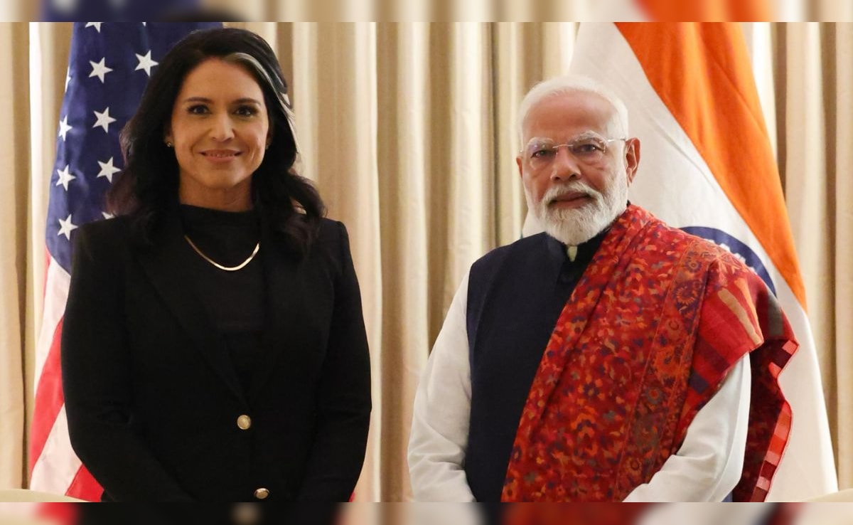 PM Modi Meets US Intel Chief Tulsi Gabbard, To Hold Presser With Trump After Talks