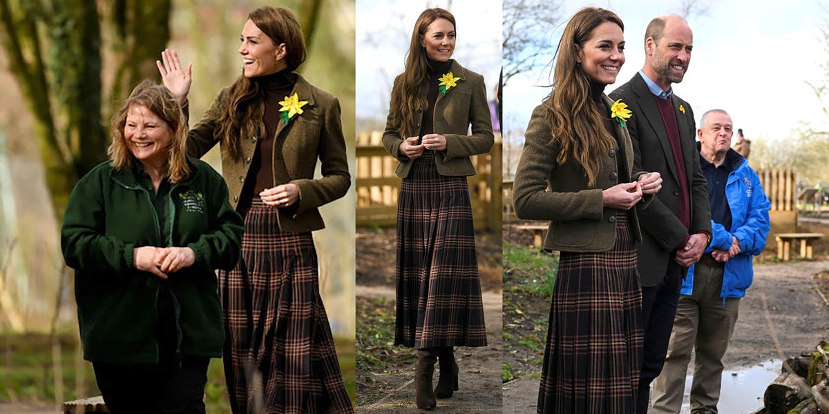 The Princess of Wales jumps on The Traitors trend with tartan midi skirt – here are our favourites to shop now