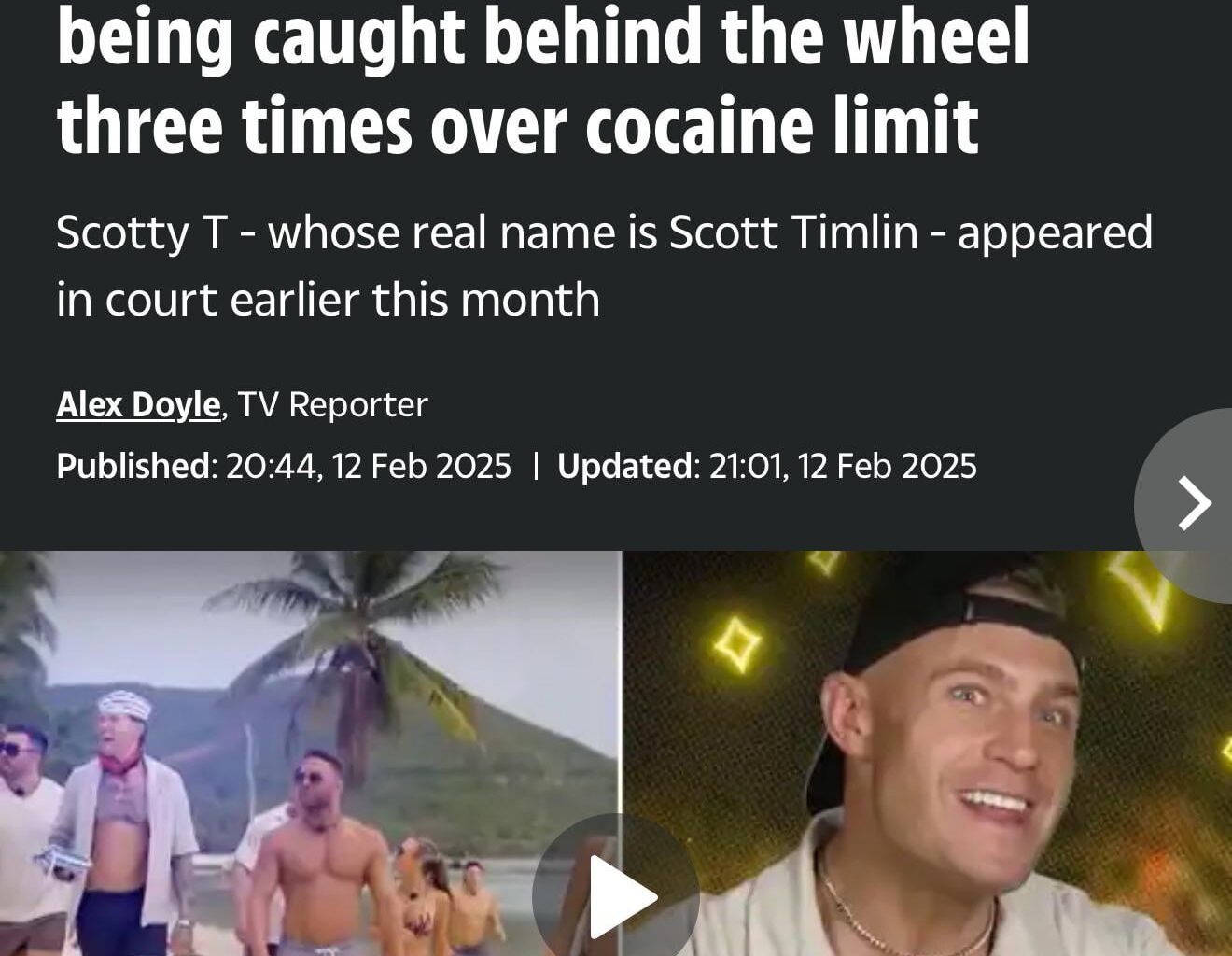 Crikey, there’s a cocaine driving limit???