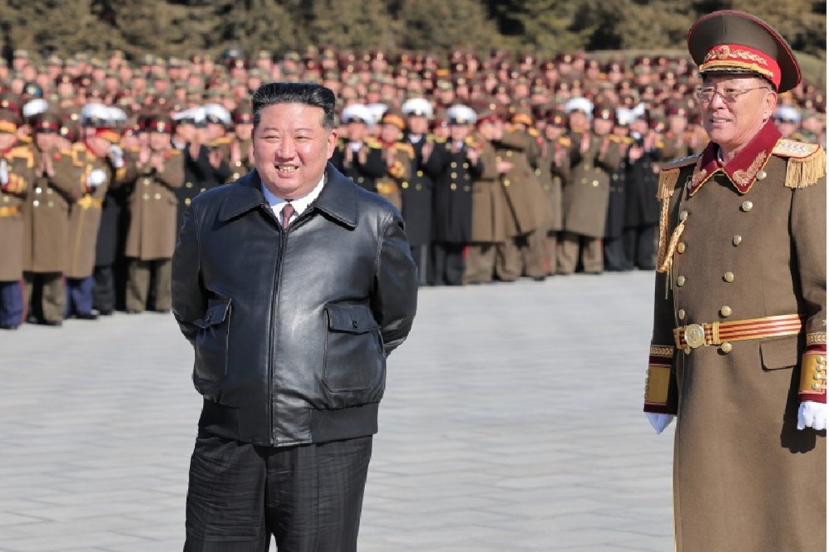 Kim Marks Founding of Korean People's Army