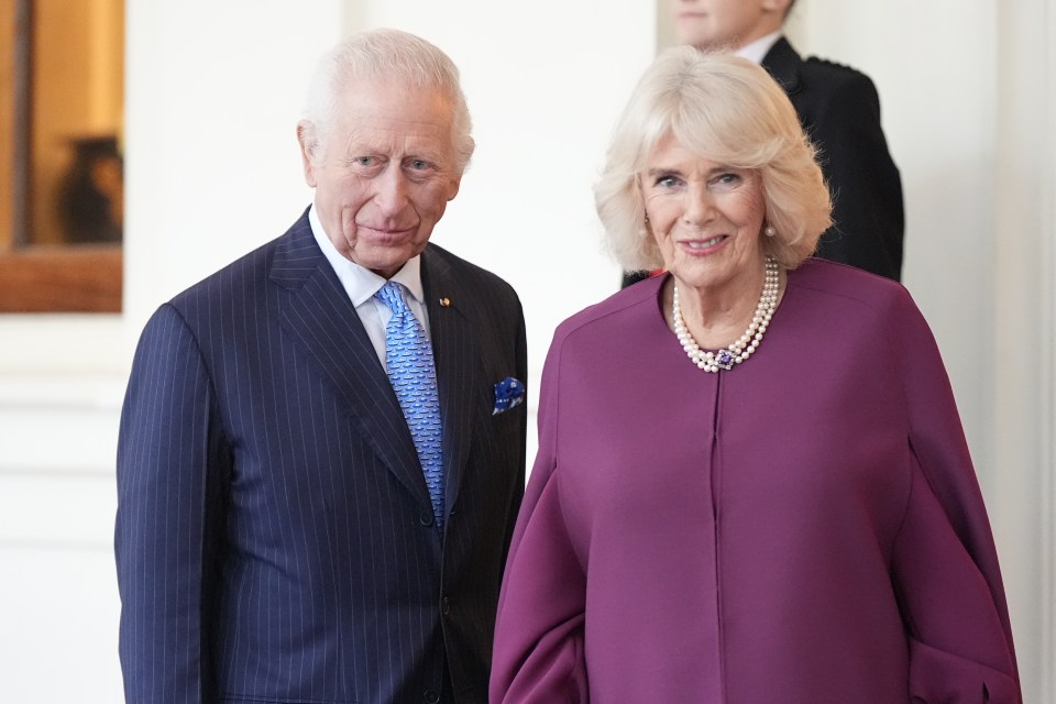 King Charles III and Queen Camilla at Buckingham Palace.