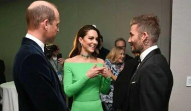 David Beckham works with fiancée of Prince William's friend