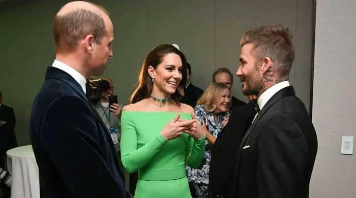 David Beckham works with fiancée of Prince William's friend