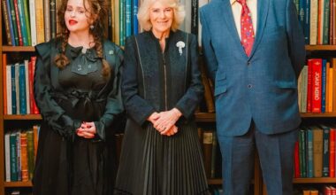 Camilla joins Helena Bonham Carter and Stephen Fry to celebrate the work of 184-year-old literary institution The London Library