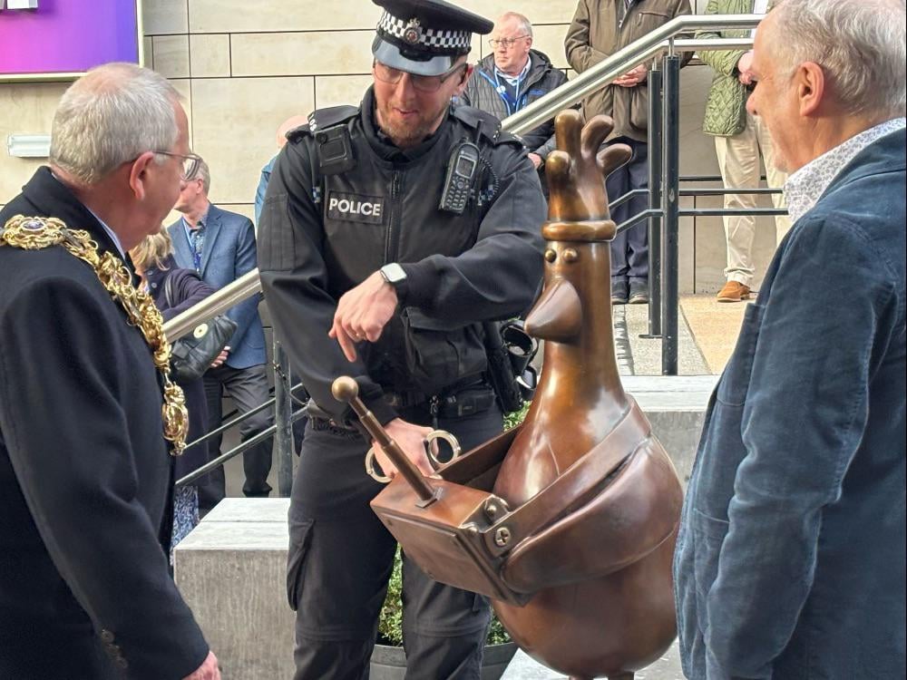 Feathers Mcgraw apprehended in Preston during attempt to steal mayor’s chain of office