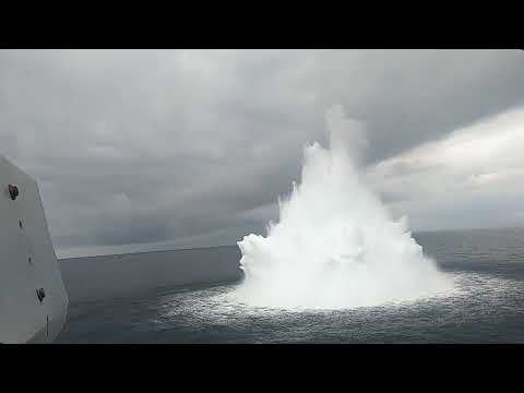 Essai de choc sur la frégate Courbet (25/02/25)
