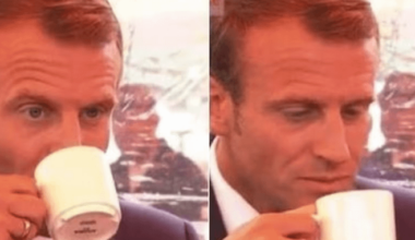 Post your favourite pict of your country leader, here is Macron tasting the famous finnish coffee