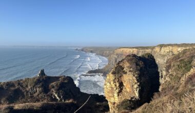 Lovely walk at Druidston yesterday.