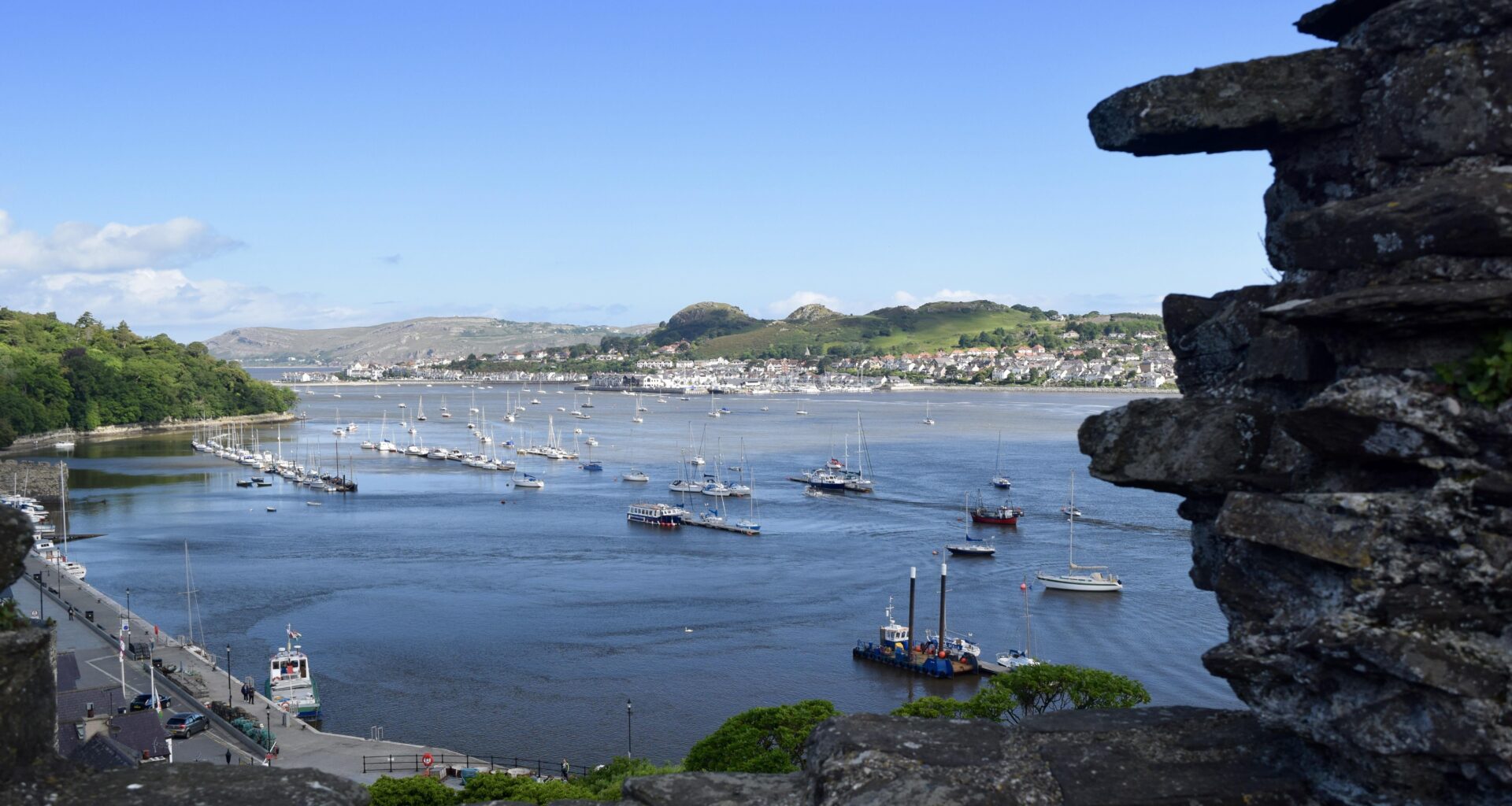 Cowlyn Bay from Conwy Castle