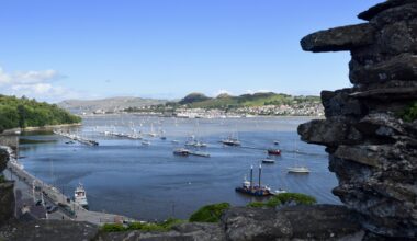 Cowlyn Bay from Conwy Castle