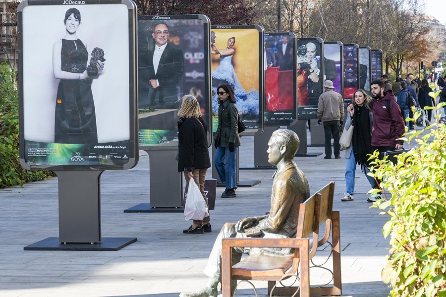 Exposición fotográfica 'Andalucía en los Goya', una muestra inaugurada en Granada que recoge casi 40 fotografías de actores, actrices, directores y cineastas andaluces. 