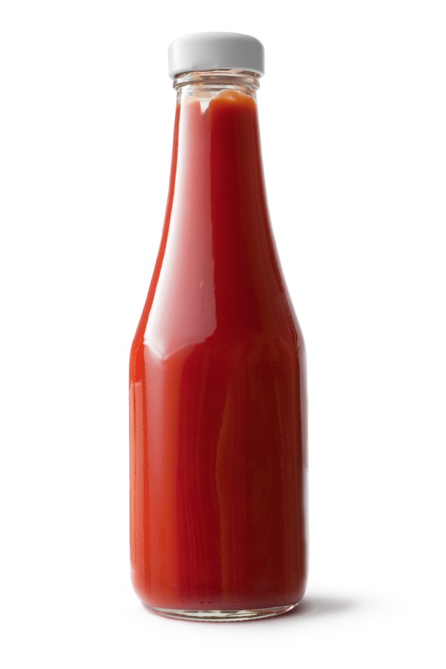 Bottle of ketchup.