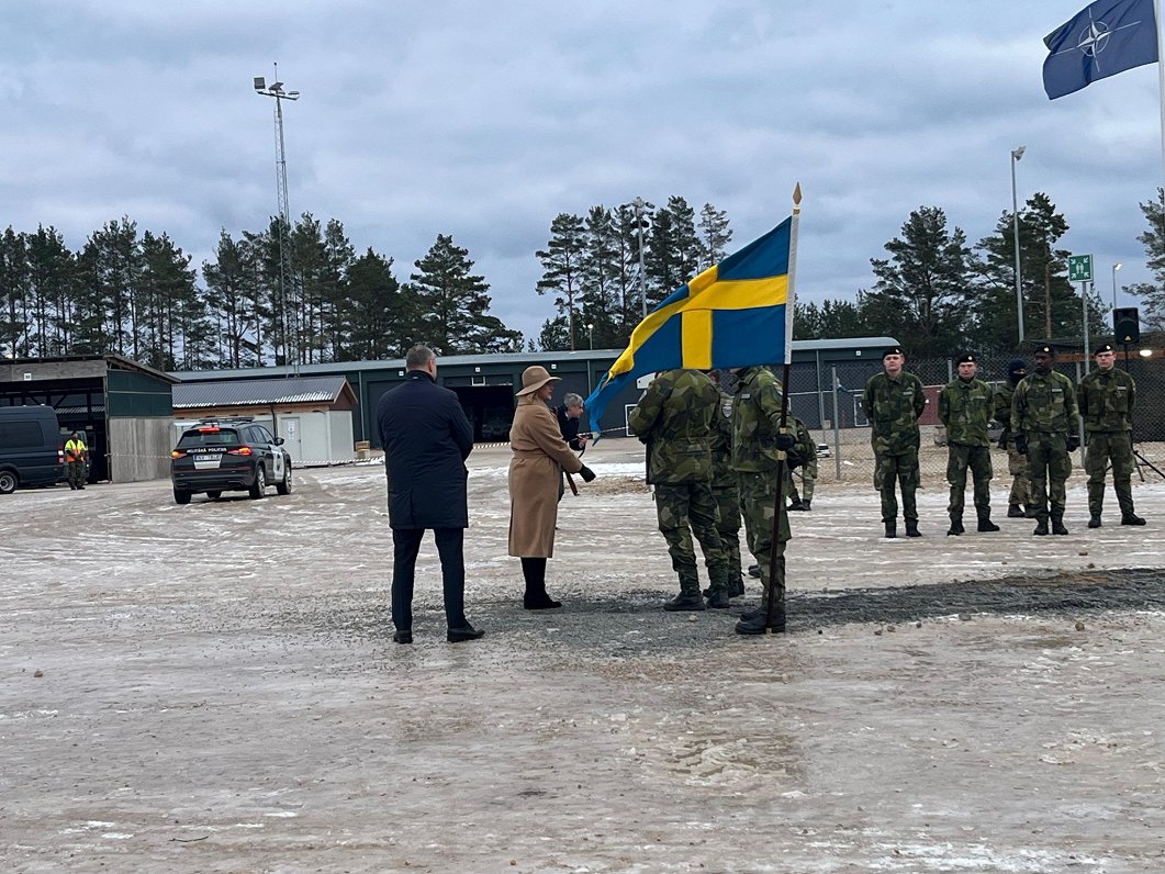 Swedish forces officially welcomed at Latvia's Ādaži military base / Article