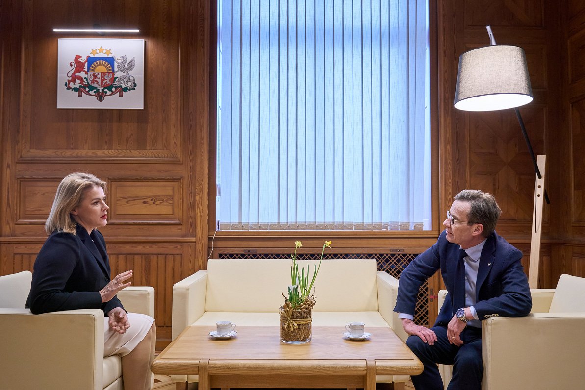 Latvian and Swedish PMs in Rīga 07.07.2025