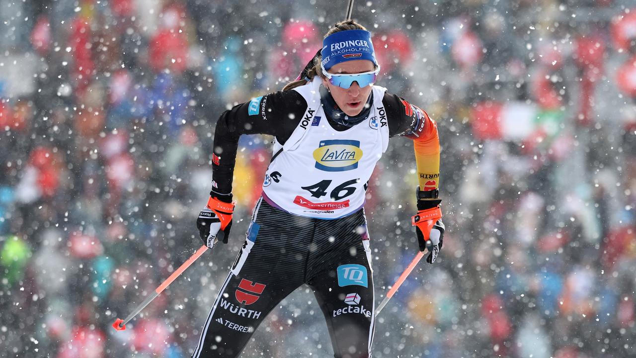 Biathlon-WM: Franziska Preuß gewinnt WM-Silber im Sprint-Krimi