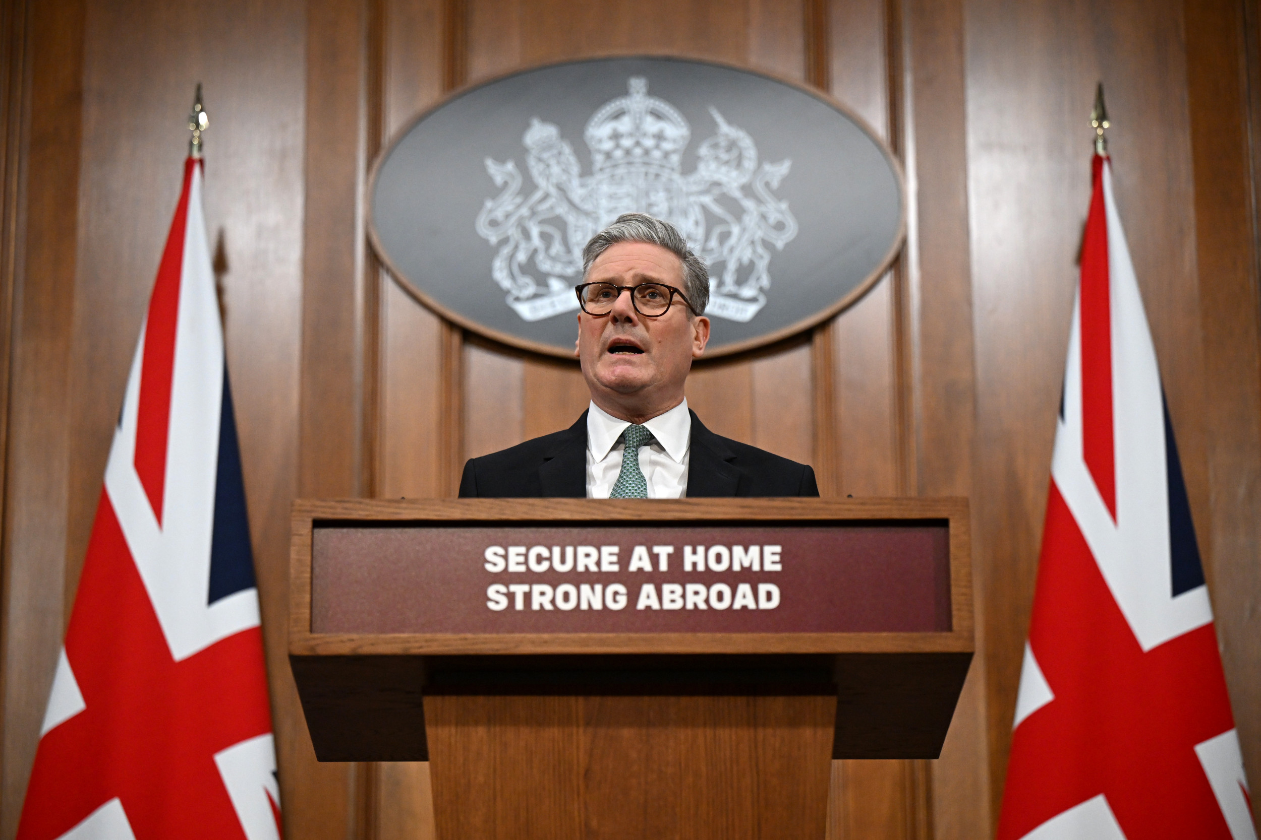 Prime Minister Keir Starmer delivers a statement