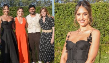 CANNES, FRANCE - JUNE 17: (L-R) Jessica Alba, Dustee Jenkins, Chief Public Affairs Officer, Spotify, Jay Shetty and Princess Beatrice of York and attend Spotify’s intimate evening of music and culture featuring a performance from John Legend at Cannes Lions 2024 on June 17, 2024 in Cannes, France. (Photo by Antony Jones/Getty Images for Spotify )