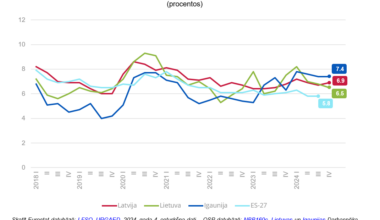 Latvia's unemployment rate was just under 7% in 2024 / Article