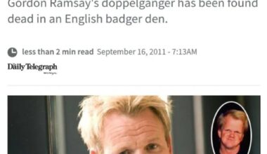 In a hole in the ground there lived a Gordon Ramsay dwarf Porn double