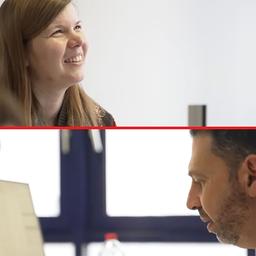 Sozialarbeiter:innen Sophie Beier-Saidy und Mahmoud Bargouth (Quelle: rbb)