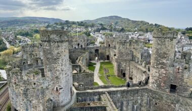 Mega afraid of heights but very happy with the pics taken top of Conwy Castle.