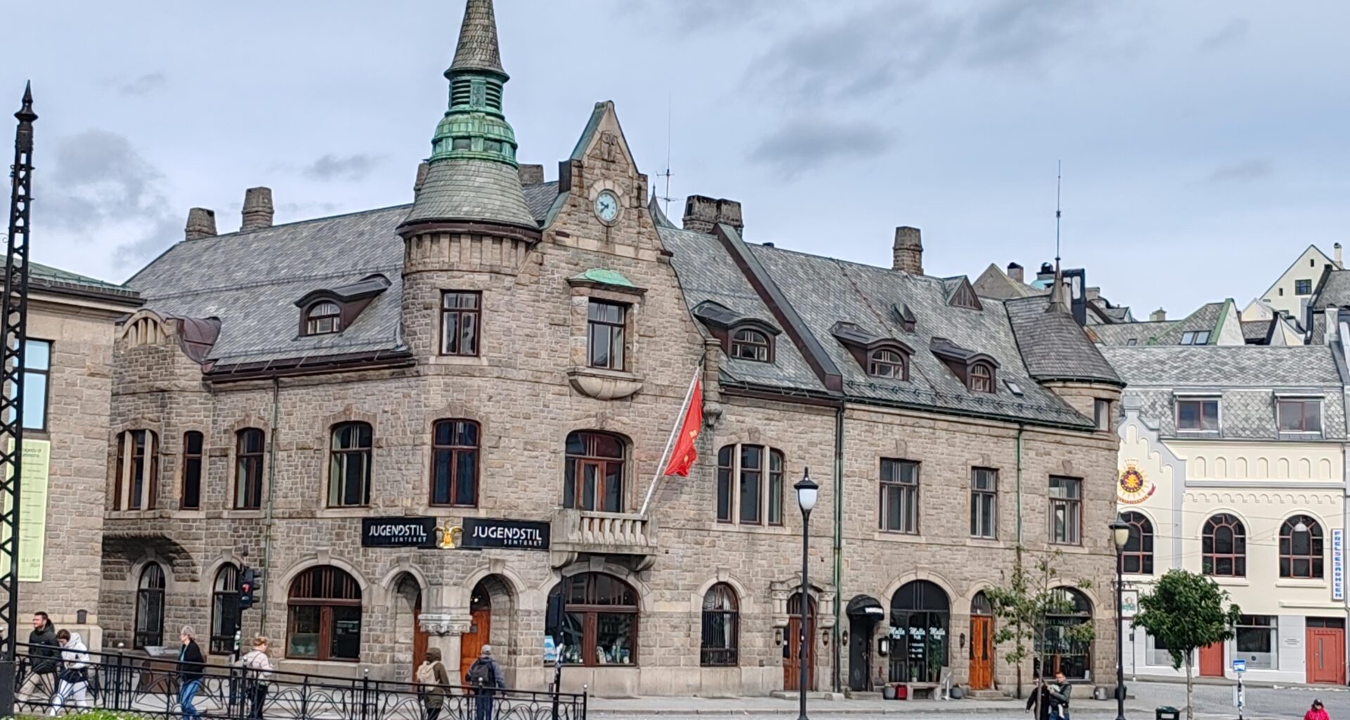 Alesund, Norway. Art Nouveau Museum ,formerly Swan Pharmacy.