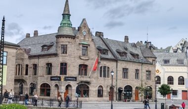 Alesund, Norway. Art Nouveau Museum ,formerly Swan Pharmacy.