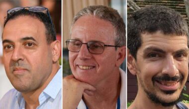 (L-R) Eli Sharabi, Ohad Ben Ami, and Or Levy. Pics: Bring Them Home Now