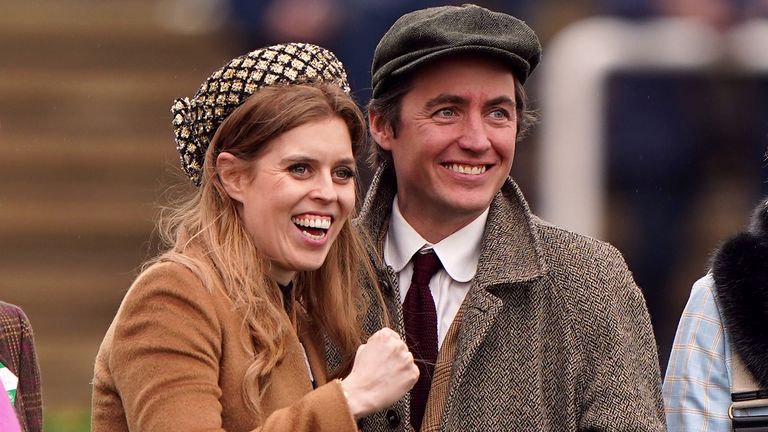 Princess Beatrice and Edoardo Mapelli Mozzi.
Pic: PA