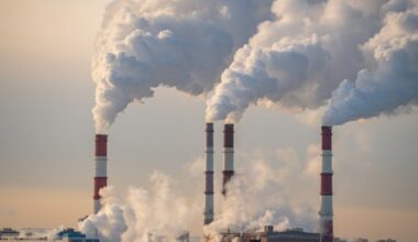 Smoke stack industrial pollution