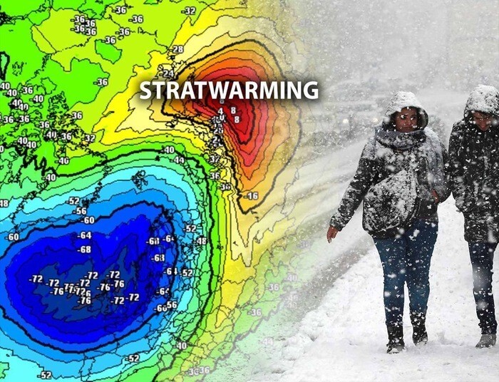 Anomalia climatica sopra al Polo Nord: stratwarming (riscaldamento stratosferico)