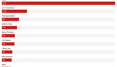 [OC] Price increase of selected items from the 2025 CPI report