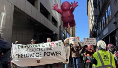 Hundreds of protesters gather in Boston to oppose Trump and Musk