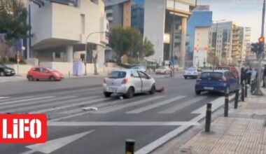 Τροχαίο στη Λ. Μεσογείων: Οδηγός προσέκρουσε σε σταματημένο ΙΧ
