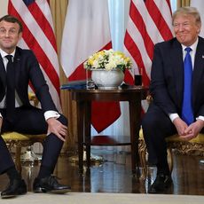 Emmanuel Macron et Donald Trump à Londres en décembre 2019, en marge d'un sommet de l'Otan