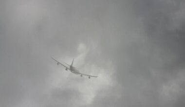 aircraft in clouds