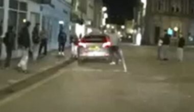 Taxi driver who 'drove at teens' called a hero as wife says 'I'm proud'