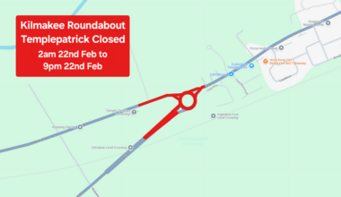 Kilmakee Roundabout closed - (Belfast International Airport travel)