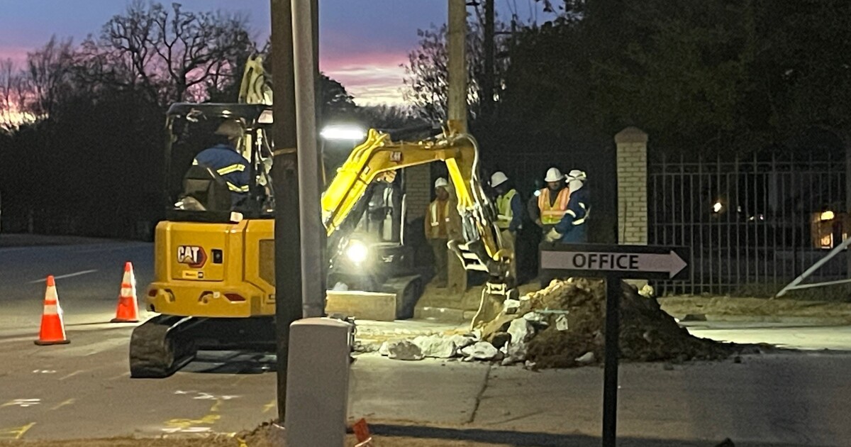 31st Street closed for gas line repair for part of Saturday afternoon, Feb. 1
